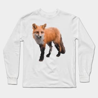 Low Poly Fox Long Sleeve T-Shirt